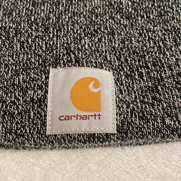 Men’s Carhartt beanie, black and white - Picture 2 of 5